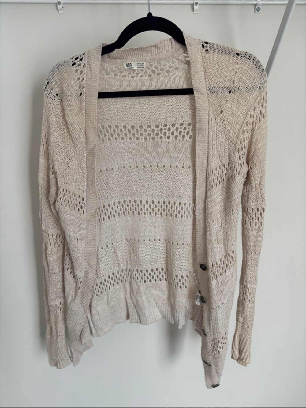 Lightweight tan cardigan